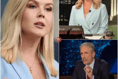 Jon Stewart Tries to Roast Karoline Leavitt—Her Savage Comeback Leaves Him Speechless on Air