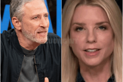 Pam Bondi Stuns Jon Stewart with Live TV Comeback—The Moment That Silenced a Nation