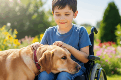 La Inspiradora Historia de Artem y Max: El Perro que Devolvió la Esperanza a un Niño Paralizado
