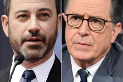 “Stupid… Scheming Takeover”: Jimmy Kimmel Erupts as CBS Cancels Stephen Colbert, Sparking Fears of an “Editorial Cleansing” in Late Night