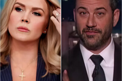 “She’s Down!”: Karoline Leavitt Collapses Live On Air After Jimmy Kimmel’s Ruthless On-Air Ambush Exposes Her Past