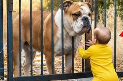 It started as a quiet morning in Willow Creek. The streets were calm. Birds were chirping. Everything felt normal until the barking began. At first, it was just one sharp bark, then another, and then an awful, panicked howl. Neighbors looked toward the sideyard of a small house, and that’s when they saw him. A massive bulldog.