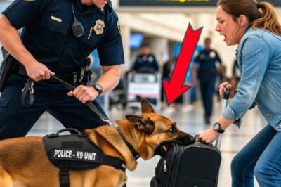 Police Dog Bit a Suitcase on Airport, No One Knew What He Just Stopped