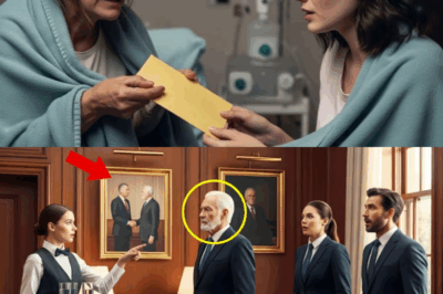 Waitress Points at the Wall: “Sir, Why Is My Father in Your Office Portrait?”—Billionaire Turns Pale