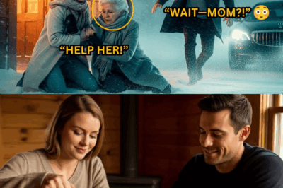 Snow howled outside her cabin when Mia opened the door and found an old woman collapsed on her porch, her lips turning blue. Mia dragged her inside, wrapped her in blankets, and whispered, “You’re safe here.” But as dawn broke, a black Rolls-Royce stopped outside. A tall man in a long coat stepped out, holding a photograph of that same old woman.