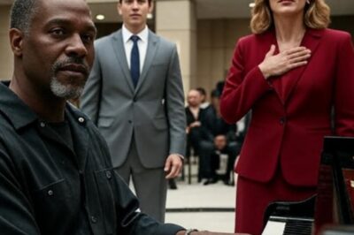 The auditorium was a sea of polished shoes and crisp suits, buzzing with the self- assured chatter of the corporate elite. At the edge of it all, unnoticed, stood Marcus, a janitor in a faded black uniform, pushing a mop across the marble floor. His hands, calloused from years of scrubbing and sweeping, moved with quiet precision, but his eyes, those held a story no one bothered to read.