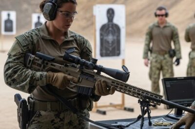 She Was Just Replacing Targets on the Range — Until a SEAL Handed Her His Rifle and Stepped Aside