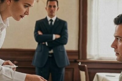 It was supposed to be just another night, a quiet dinner, an anonymous table, and a simple steak that would remind him of the days when life wasn’t made of marble walls and golden ceilings. But as Aaron Vale sat alone in the dimly lit corner of a small town restaurant, dressed in a plain jacket instead of a thousand suit, he didn’t know his entire life was about to change.