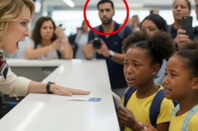 You cannot board this flight. Valerie’s voice cut through the noise of gate C21. Sharp and final. Her arms were folded across her crimson jet uniform. Posture iron straight. Where is your legal guardian? Anya Foster straightened, her hands trembling around two golden boarding passes.