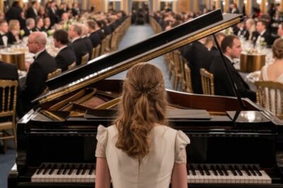 A Night to Remember: Waitress’s Stunning Piano Performance Captivates the Wealthy…