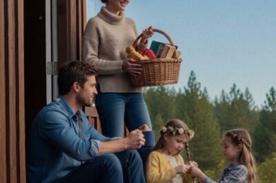 The rain came down in furious sheets that morning, hammering the windows of the tiny mountain cabin like a thousand impatient knocks. Inside the fire had long since died out, leaving only a few smoldering embers struggling for life. On the couch, Luke Carter, 34, rugged, a single father with worry lines far deeper than his age sat with his little daughter asleep in his lap, her head resting against his chest.