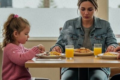 The wind that morning was cruel. It blew through the cracks of the broken apartment windows, carrying with it the biting cold that reminded Emily Carson of how long it had been since they’d had a real meal. She wrapped her thin sweater tighter around her body and pulled her daughter Lily closer, trying to block the wind that crept in like a thief.