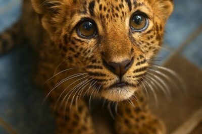 Orphan Leopard Knocked on Her Door Every Dawn. She Finally Let Him In