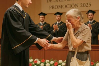 They mocked me for being the garbage man’s son — but at graduation, I grabbed the mic, said just one line… and the entire hall went silent before bursting into tears. – BN