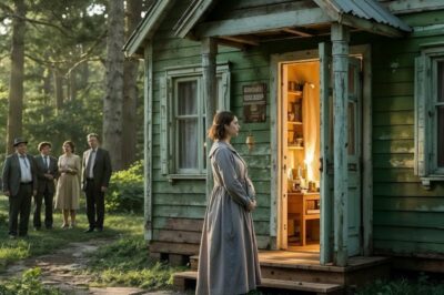 They Laughed at the Pregnant Woman Who Inherited Only a Tiny Cabin — Until She Opened the Door.