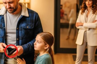 The afternoon sun streamed through the windows of Sweet Dreams Bakery as 33-year-old Marcus Rivera stood with his 7-year-old daughter Sophia, staring at the beautiful birthday cake they had come to pick up. His worn denim jacket and tired eyes told the story of a man who had been working multiple jobs to make ends meet since his wife passed away 2 years ago.