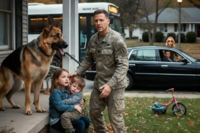 Homecoming Horror: Marine Returns from Deployment to Find Wife Gone, Kids Abandoned, and a German Shepherd Standing Guard—What He Did Next Will Stun You!