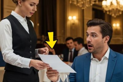 Sir, leave the country immediately,” said the new waitress to the billionaire, seconds before the $74 million deal. The crystal chandelier cast dancing shadows across the mahogany table where James Mitchell sat alone, his weathered hands tracing the rim of his coffee cup. At 62, the tech billionaire had built an empire worth billions.