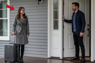 The rain fell like shattered glass, slicing through the night with relentless fury. Every drop echoed against the wooden porch, drowning out the faint sound of her footsteps. She stood there, soaked to the bone, hair plastered to her face, eyes wide with something that looked like both fear and surrender.