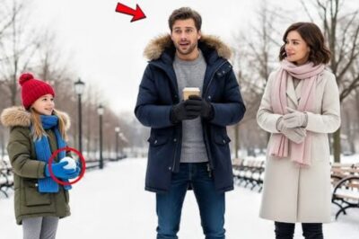 Snow fell in slow, gentle flakes over the quiet park, softening the sounds of the city beyond. The world seemed to hold its breath as Daniel Cross stood by the bench, holding two steaming cups of coffee in his hands. His breath fogged in the cold air, his heart thutdding a little too fast for reasons he couldn’t explain.