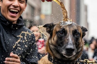 They poured the dog in Coca-Cola for fun under the noon sun. Laughter echoed until a pickup rolled in. A quiet man stepped out, calm as stone. Navy Seal. One look at his trembling partner and the street fell silent. Everything changed. The Nevada son had no mercy that day.