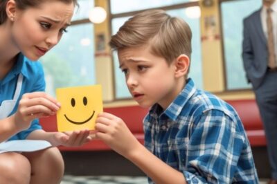 Millionaire single dad sees waitress teaching his non-verbal son to speak. What he does next changes her life forever. The rain came down in torrance, drumming against the windows of the small town diner. Inside, the fluorescent lights flickered slightly, casting a dull glow over the mostly empty booze. Only a few stragglers nursed their coffee cups, watching the storm rage through the glass.