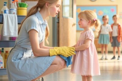 Ma’am, can you pretend to be my mom for the school play? The lonely CEO’s daughter whispered. The lunchtime buzz filled the elementary school cafeteria. Laughter, trays clattering, juice boxes popping open. Children chattered in clusters, their high-pitched voices bouncing off the tiled walls like a well- rehearsed symphony of youth.